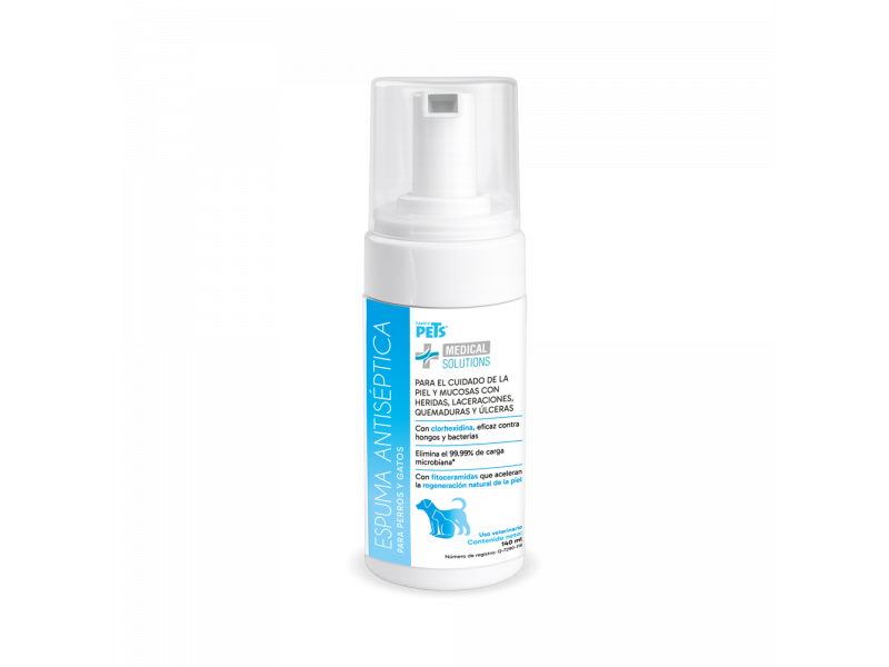 MS ESPUMA ANTISEPTICA P/PERRO Y GATO 140 ML