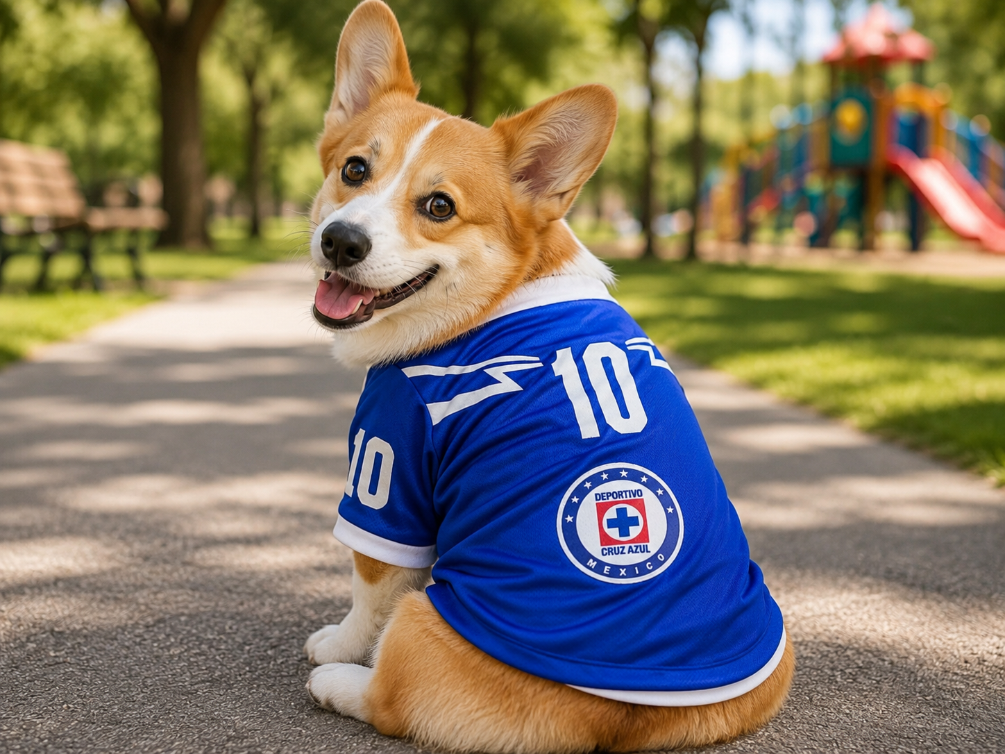 PLAYERA JERSEY CRUZ AZUL