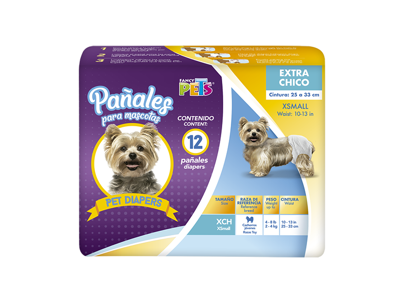 PAÑALES XCH P/PERRO 12 PZAS