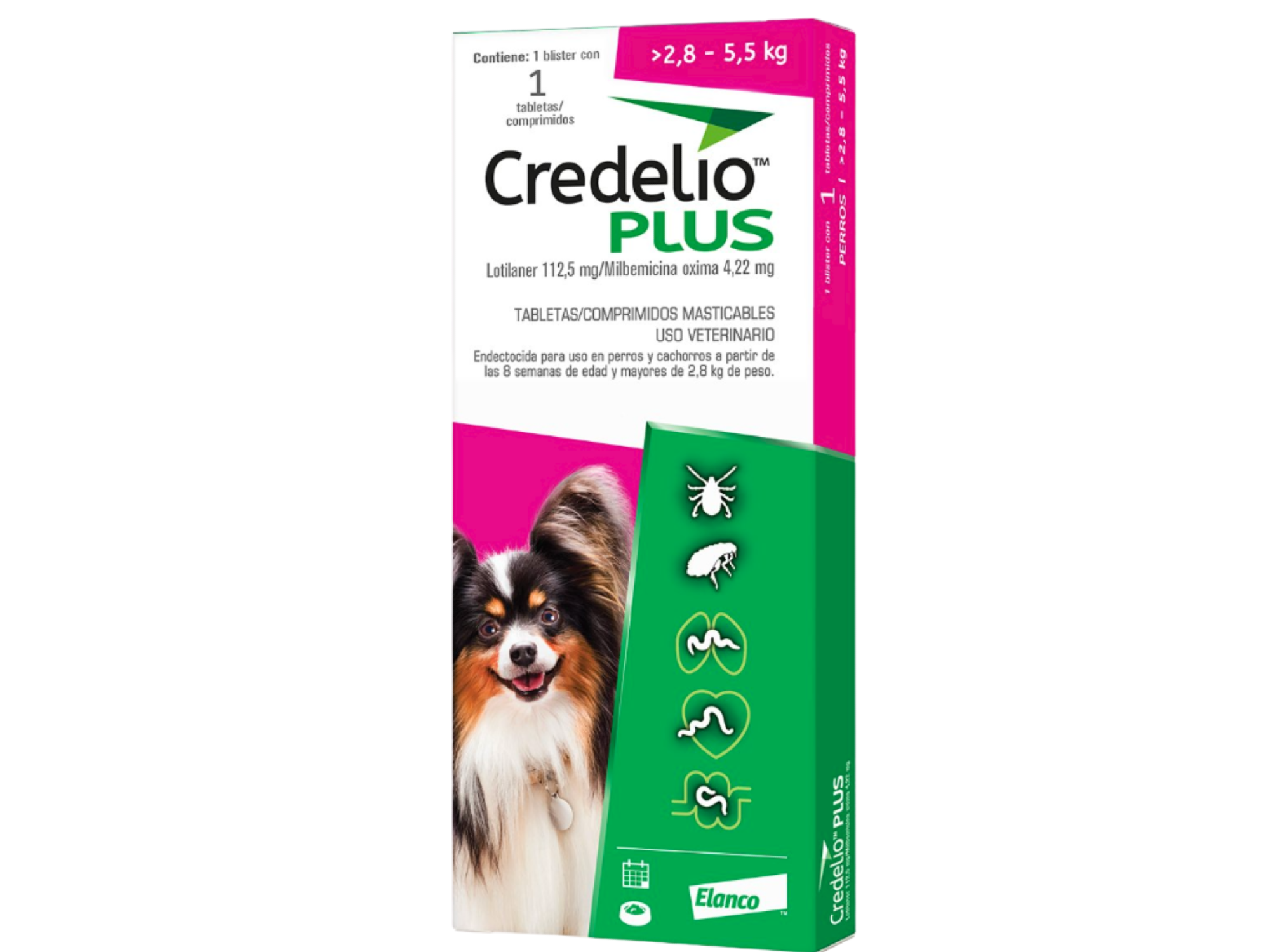 CREDELIO PLUS ONE TAB (2.8-5.5 KG)