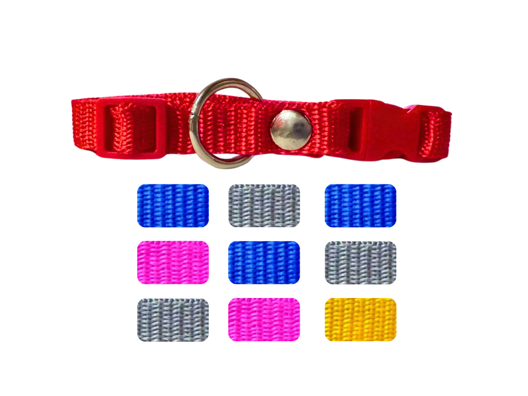 BON100 - PAQUETE COLLARES  NYLON 1/2" CINTA LISA 10 PSZ