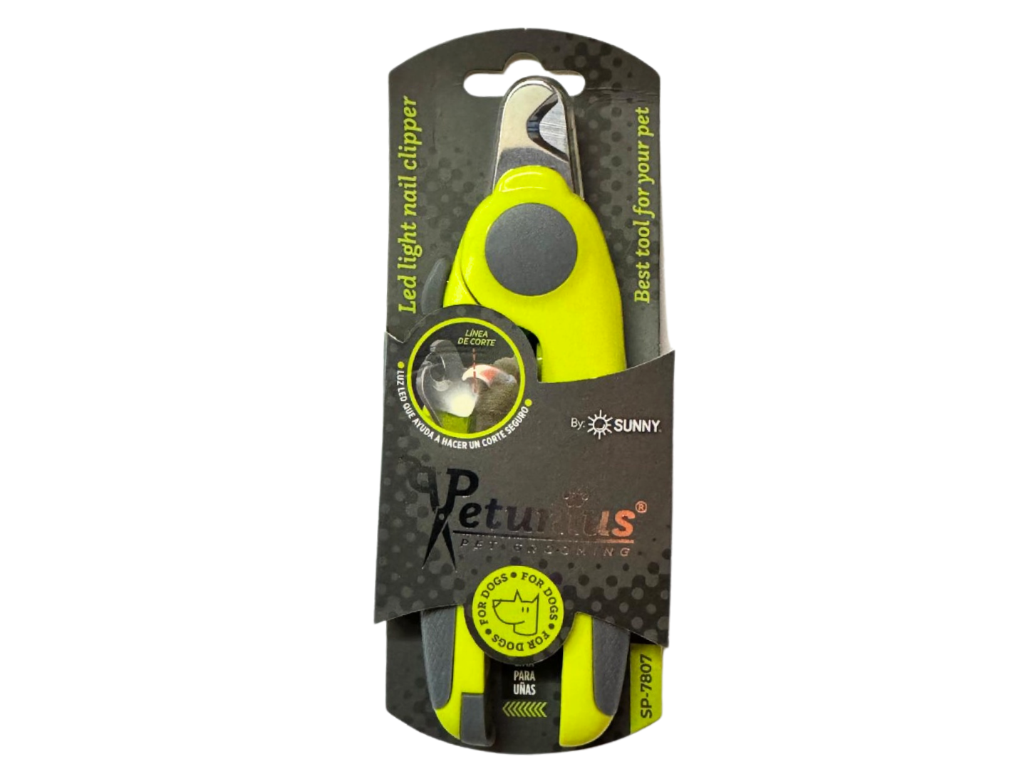 CORTAUÑAS DELUX DE PINZAS CON LED