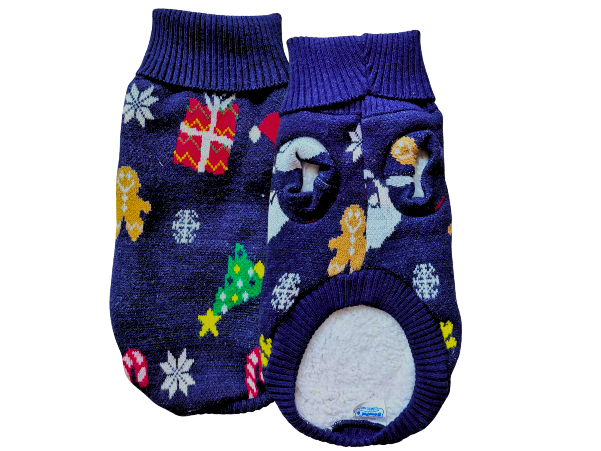 SUETER ACRILAN NAVIDEÑO CON BORREGA GALLETA DE JENGIBRE