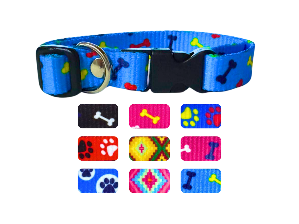 BONC34 - PAQUETE DE COLLARES 3/4  CINTA IMPORTADA 9 PIEZAS