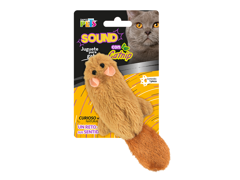 JUGUETE SKIN ARDILLA SOUND C/CATNIP