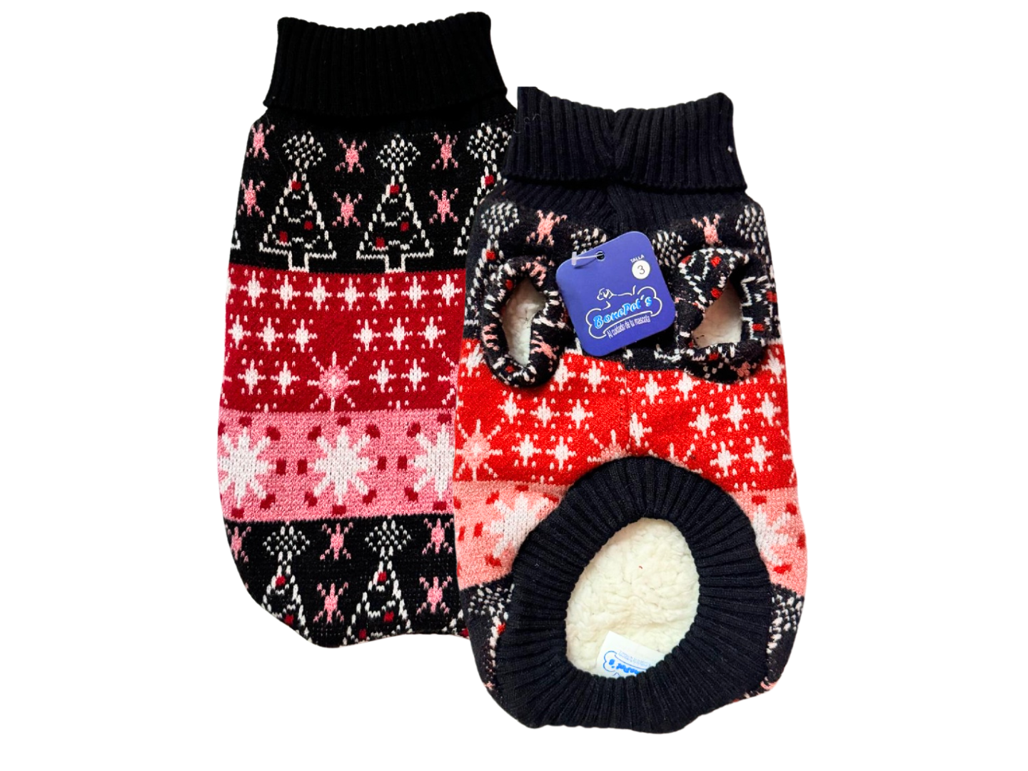 SUETER TEJIDO NAVIDEÑO CON BORREGO