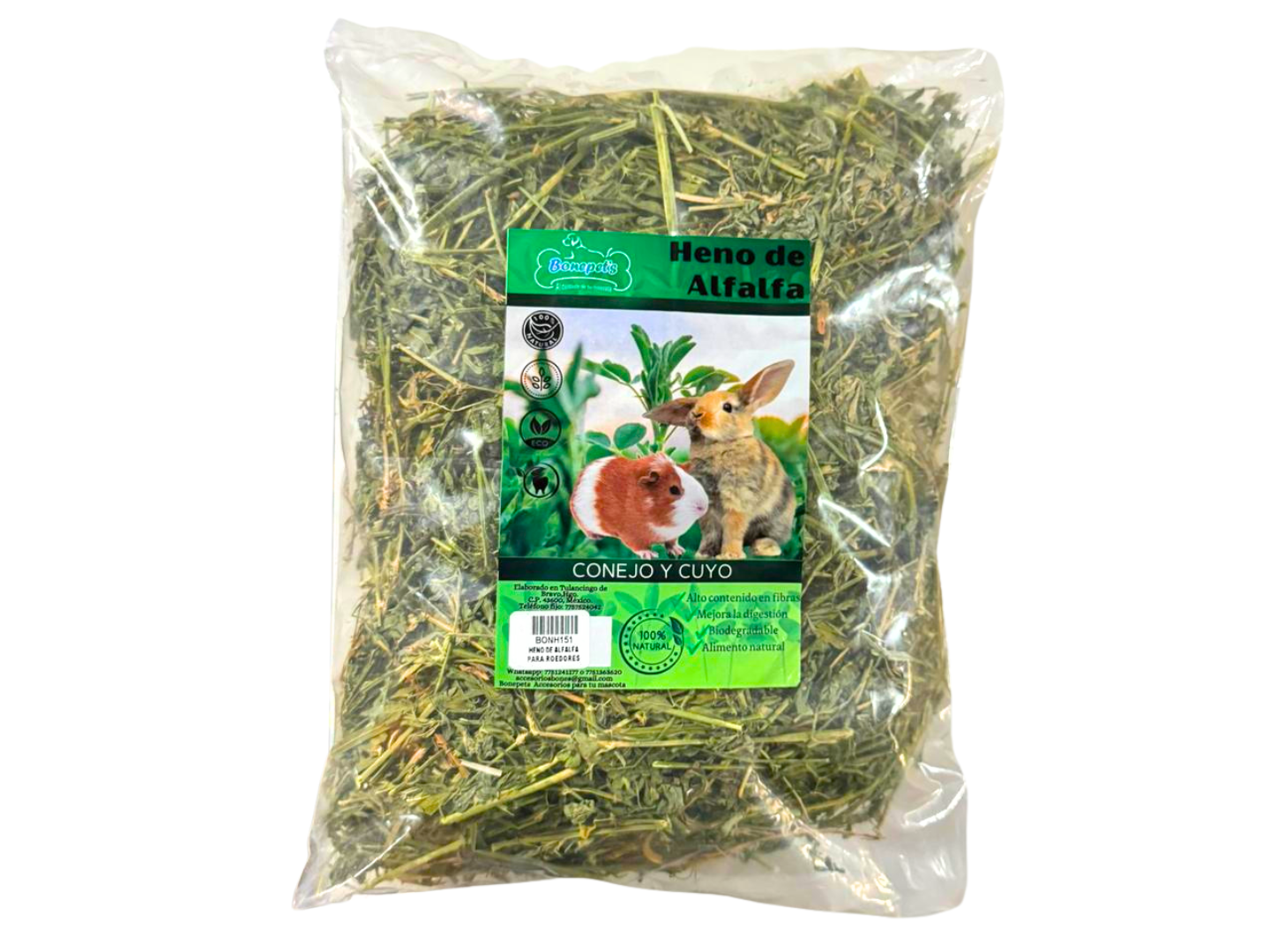 HENO DE ALFALFA PARA ROEDORES