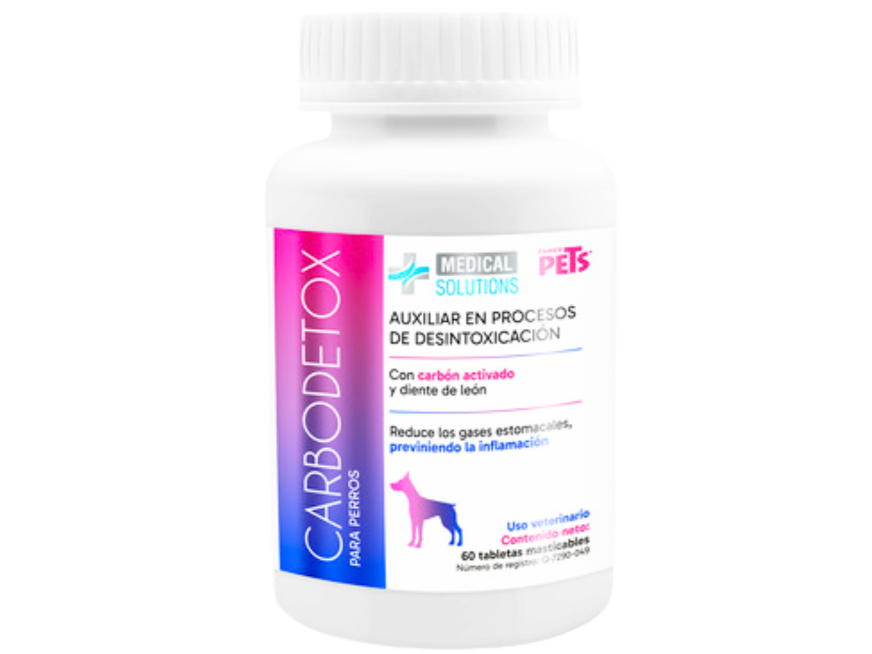 MS CARBODETOX TABLETAS MASTICABLES 60 TABLETAS