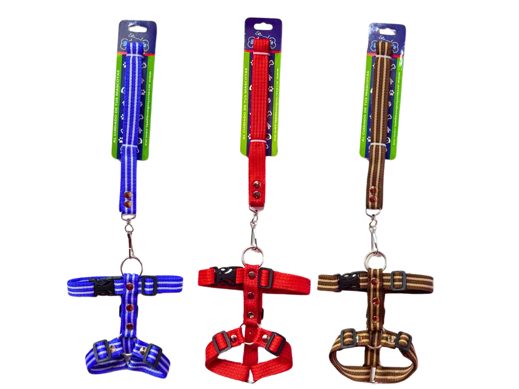 BON052 - CORREA CON PECHERA 3/4" CINTA LISA