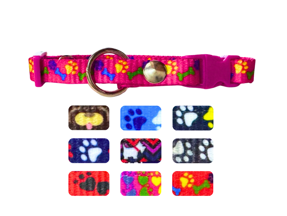 BON101 - PAQUETE COLLARES NYLON 1/2" CINTA IMPORTADA 10 PSZ