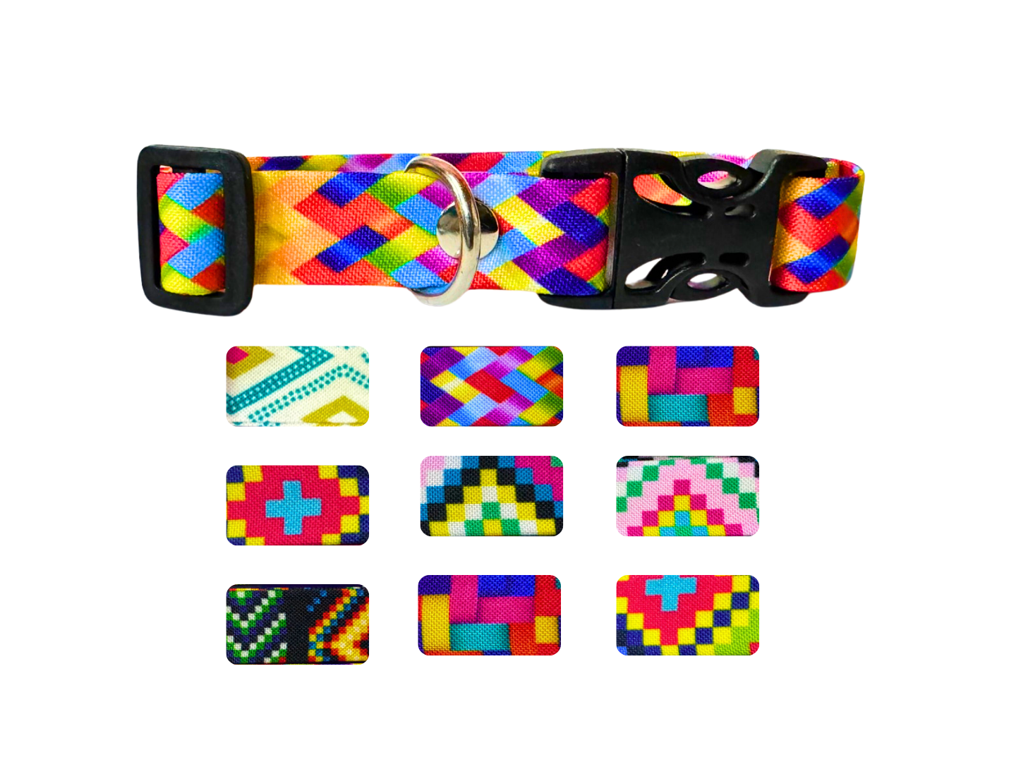 BON106 - PAQUETE COLLARES 3/4 HUICHOL MEDIANO 9 PZS