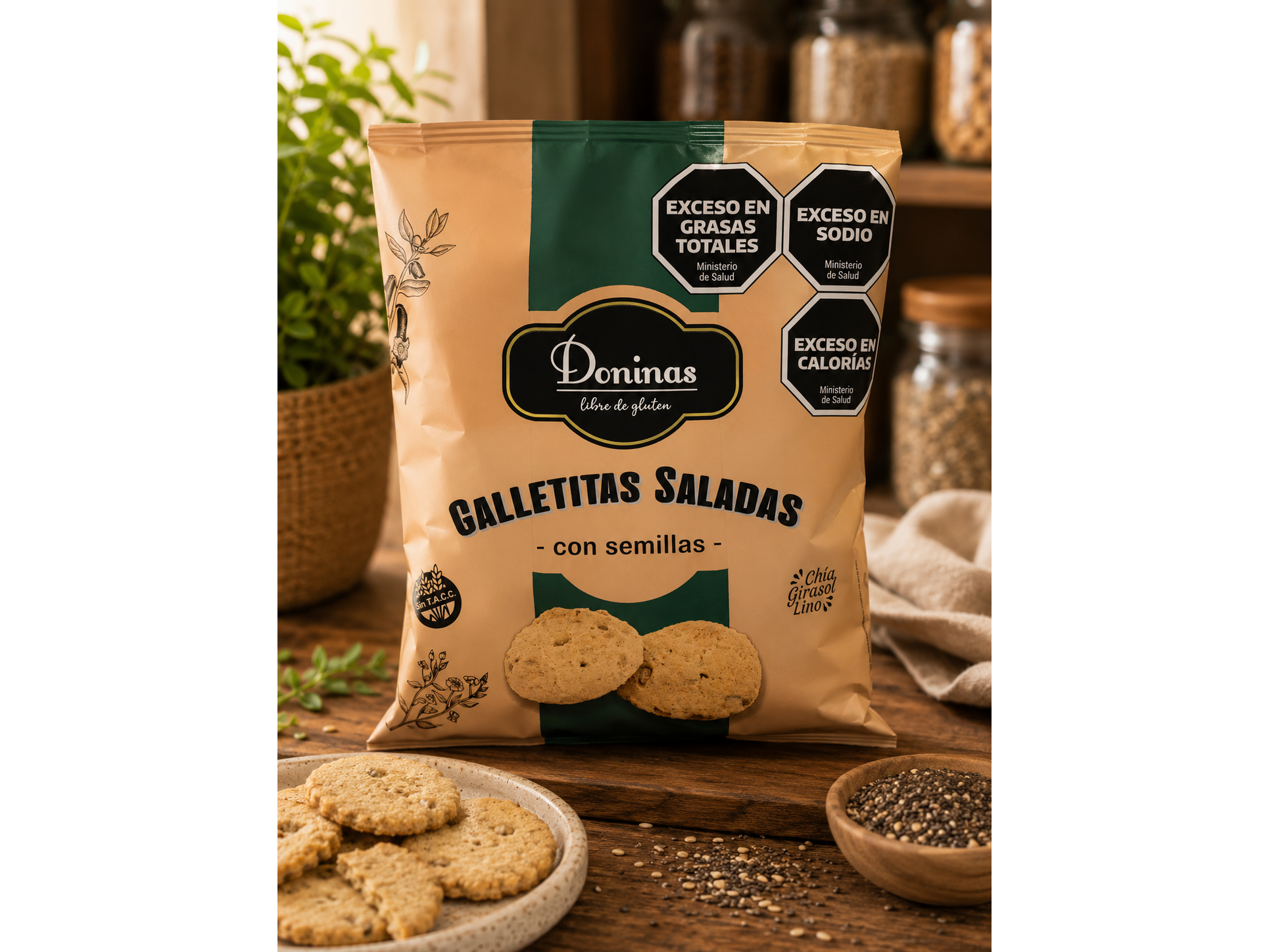 Galletas saladas CON SEMILLAS SIN TACC (Copia)