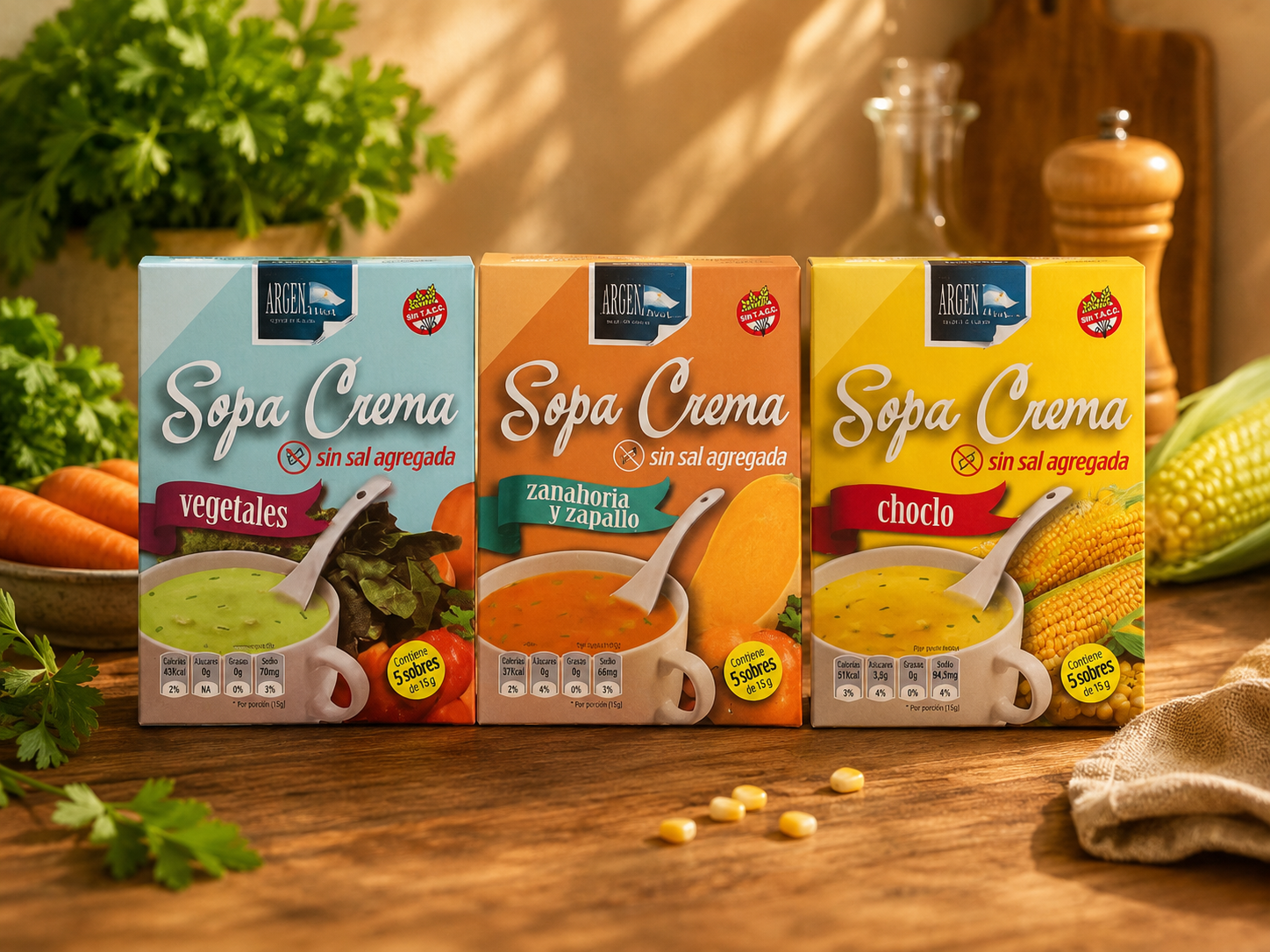 Sopas crema individual ARGENDIET