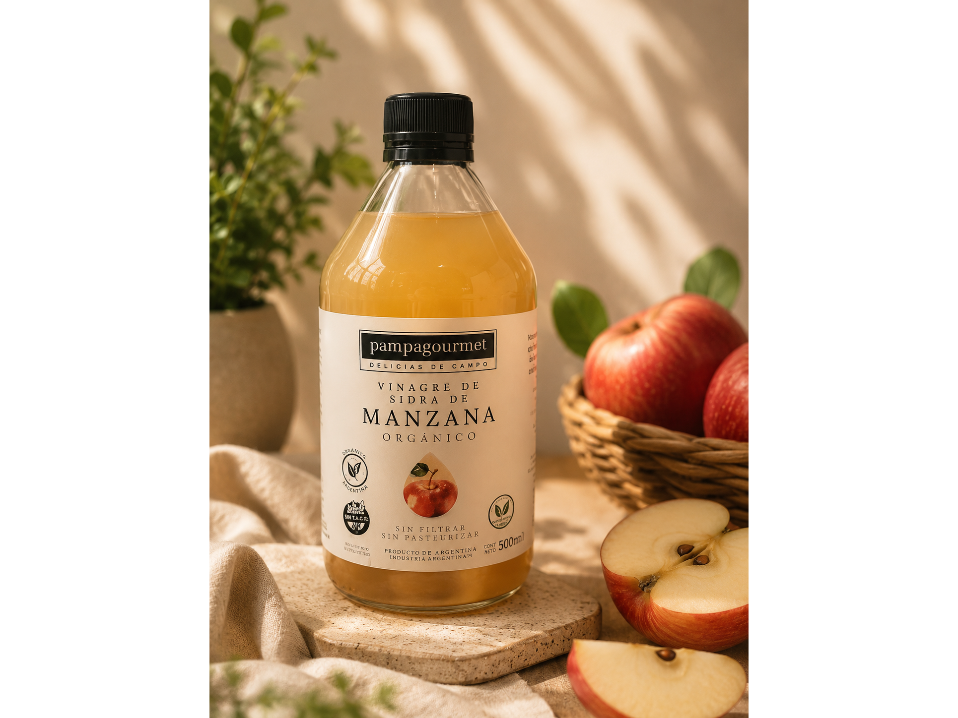 Vinagre de sidra de manzana PAMPAGOURMET