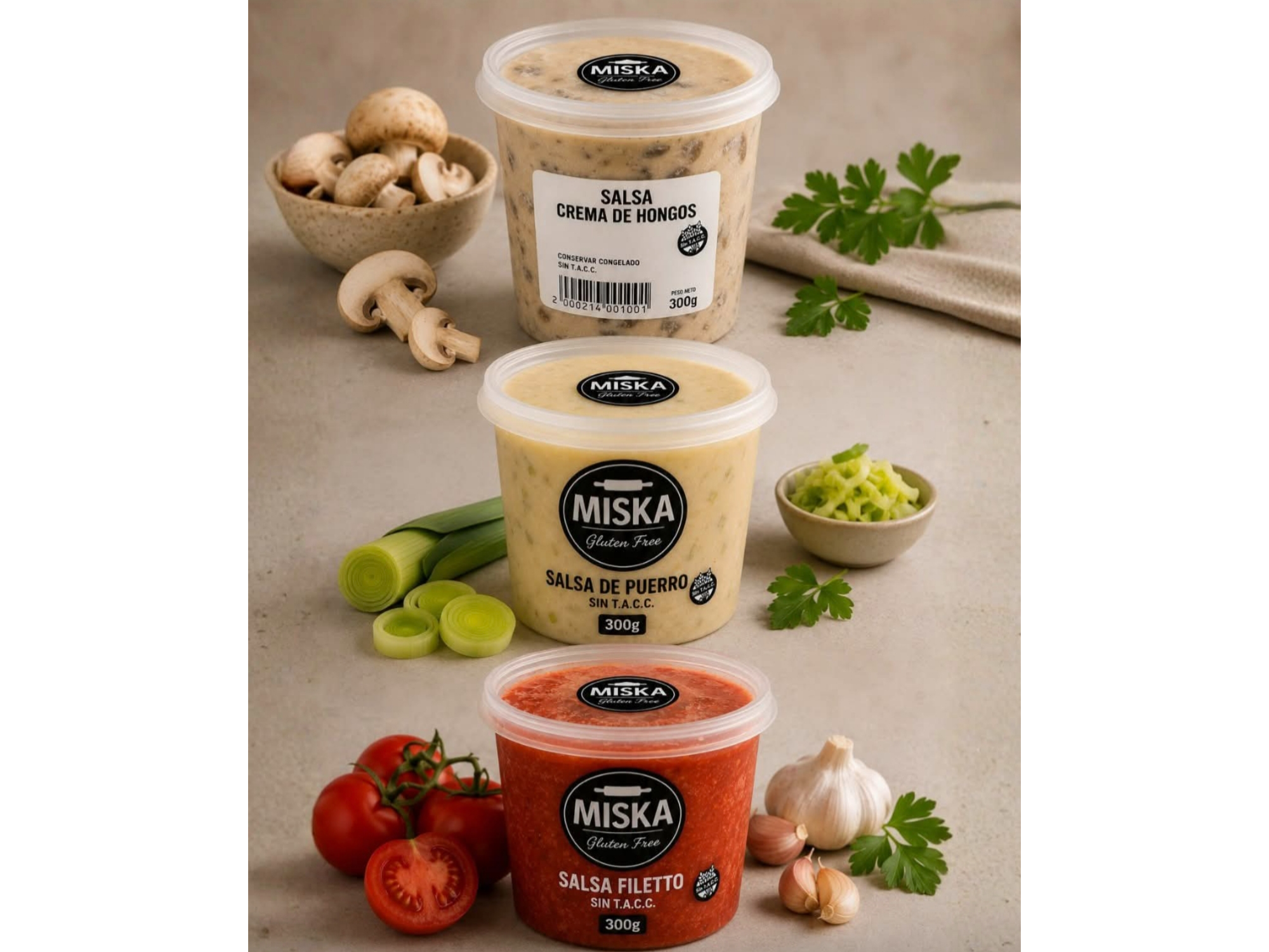 Salsas MISKA sin TACC