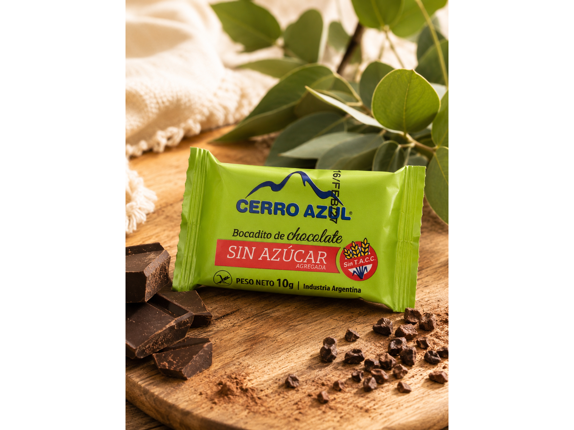 Chocolate CERRO AZUL SIN AZÚCAR