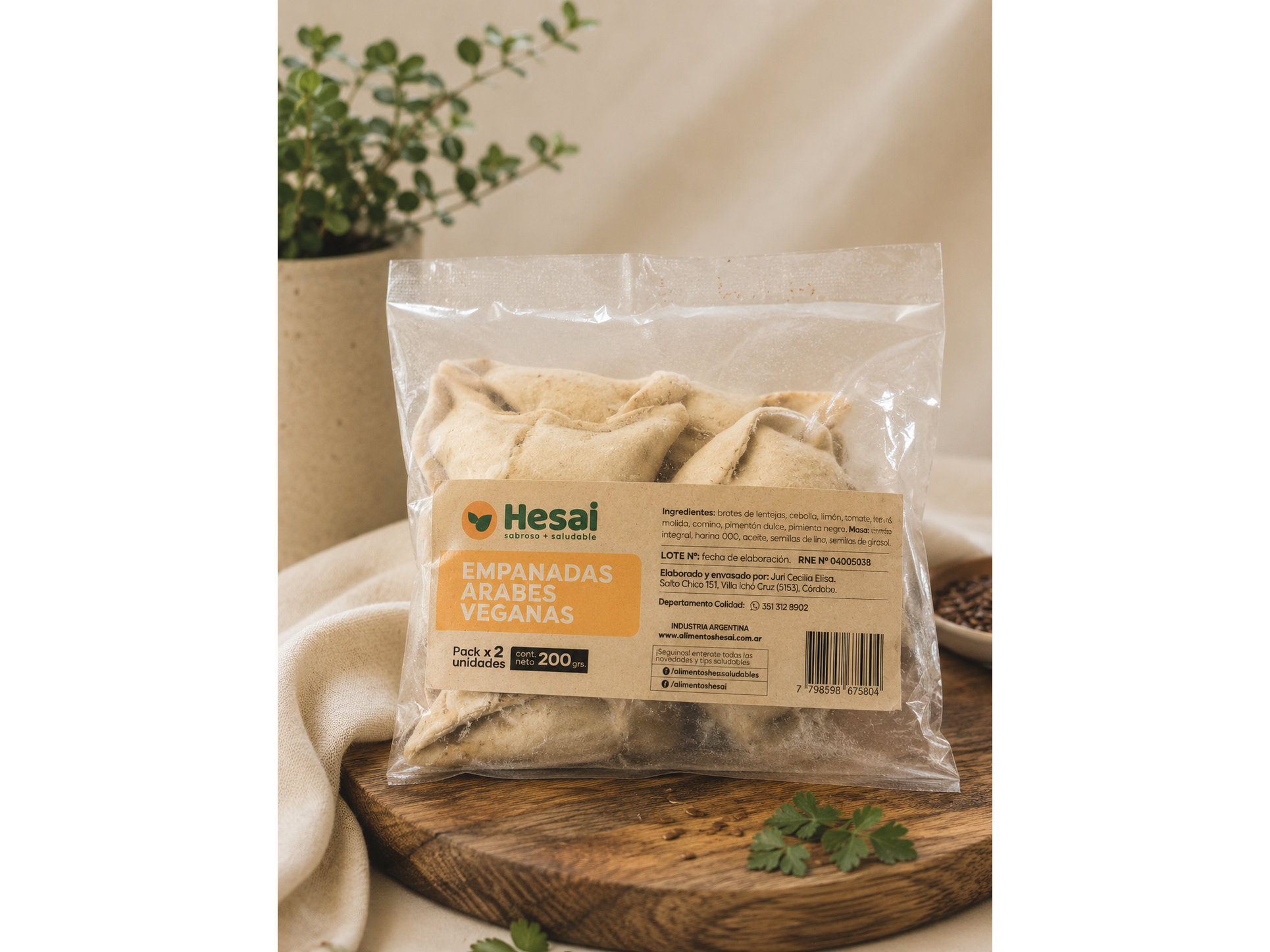 Empanadas árabes VEGANAS X 2
