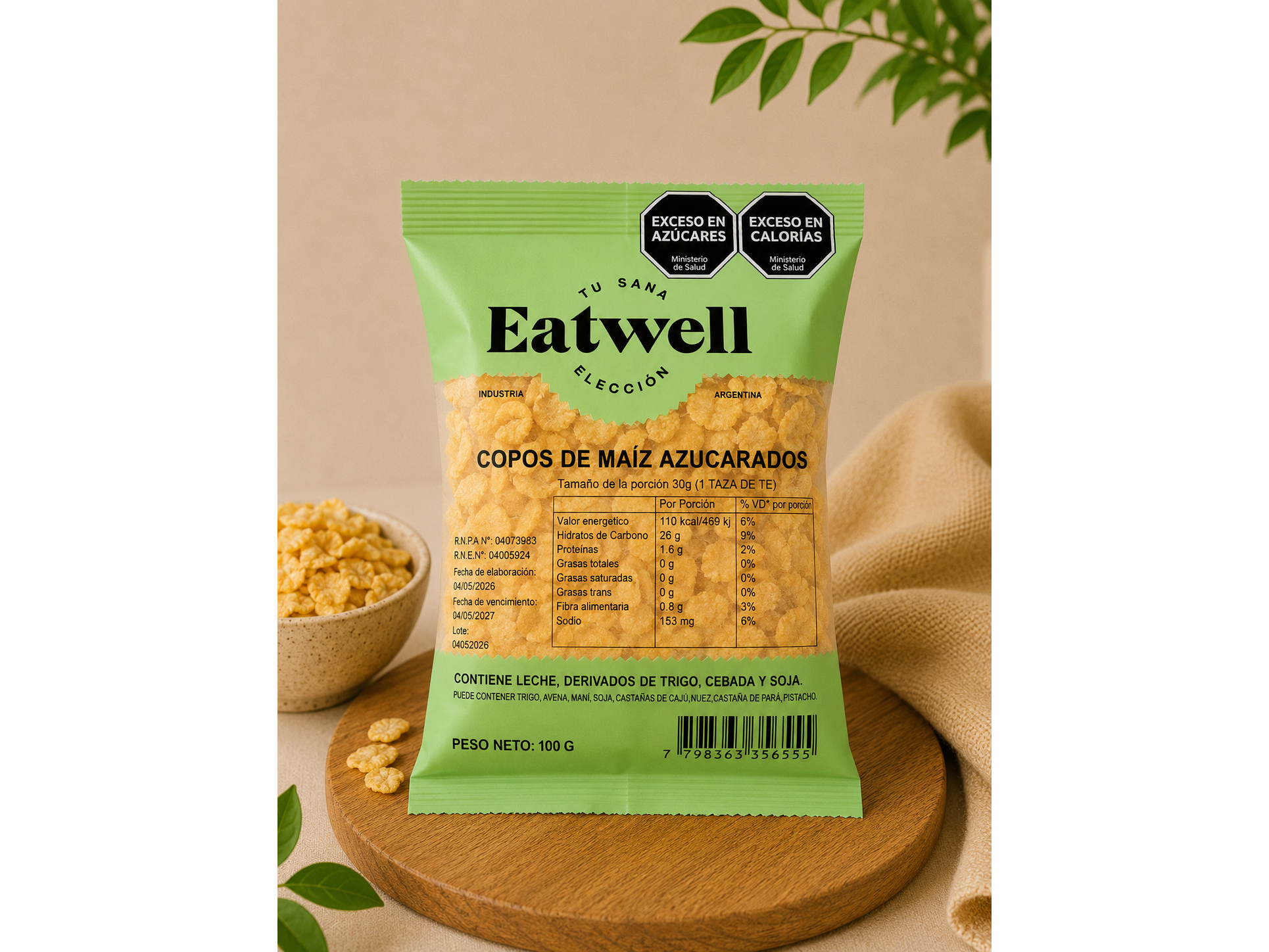 Copos de maíz azucarados EATWELL