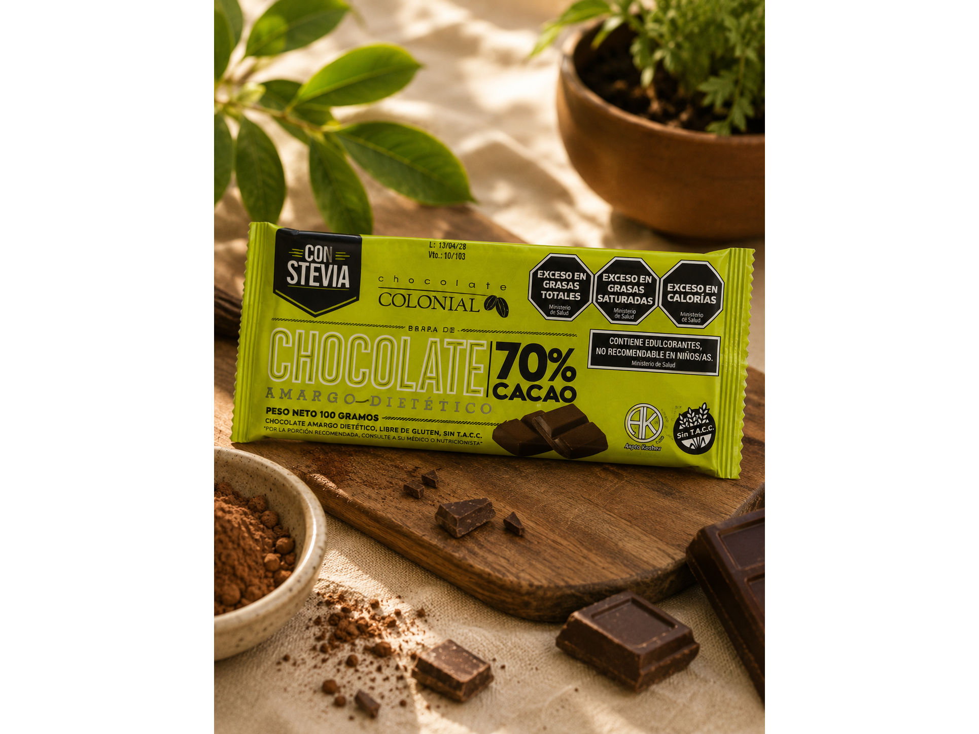 Chcolate dietético COLONIAL