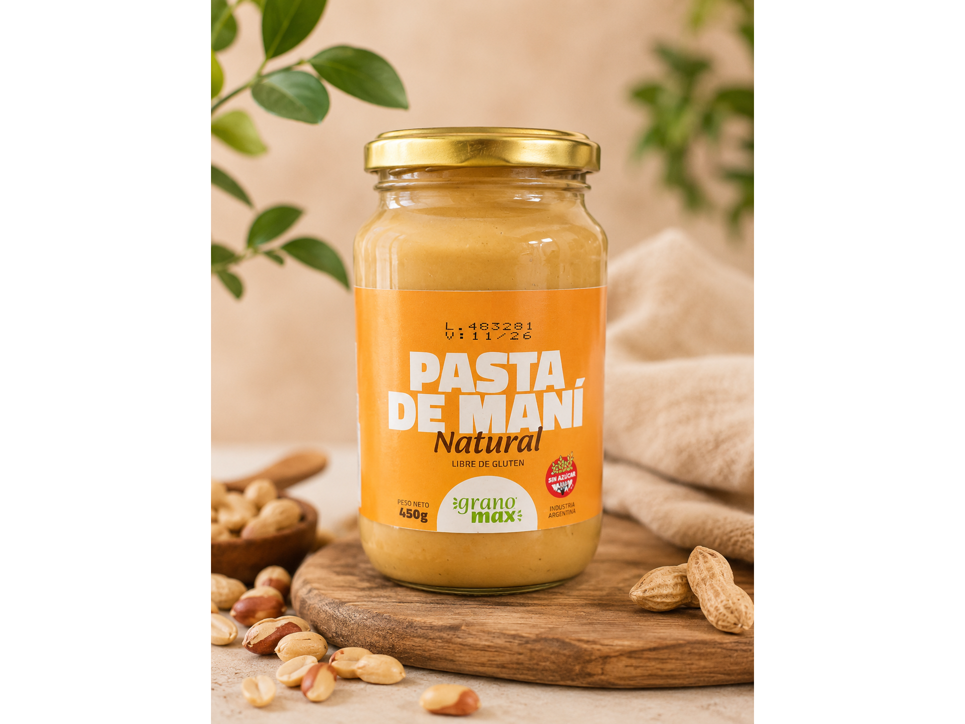 Pasta de maní GRANOMAX