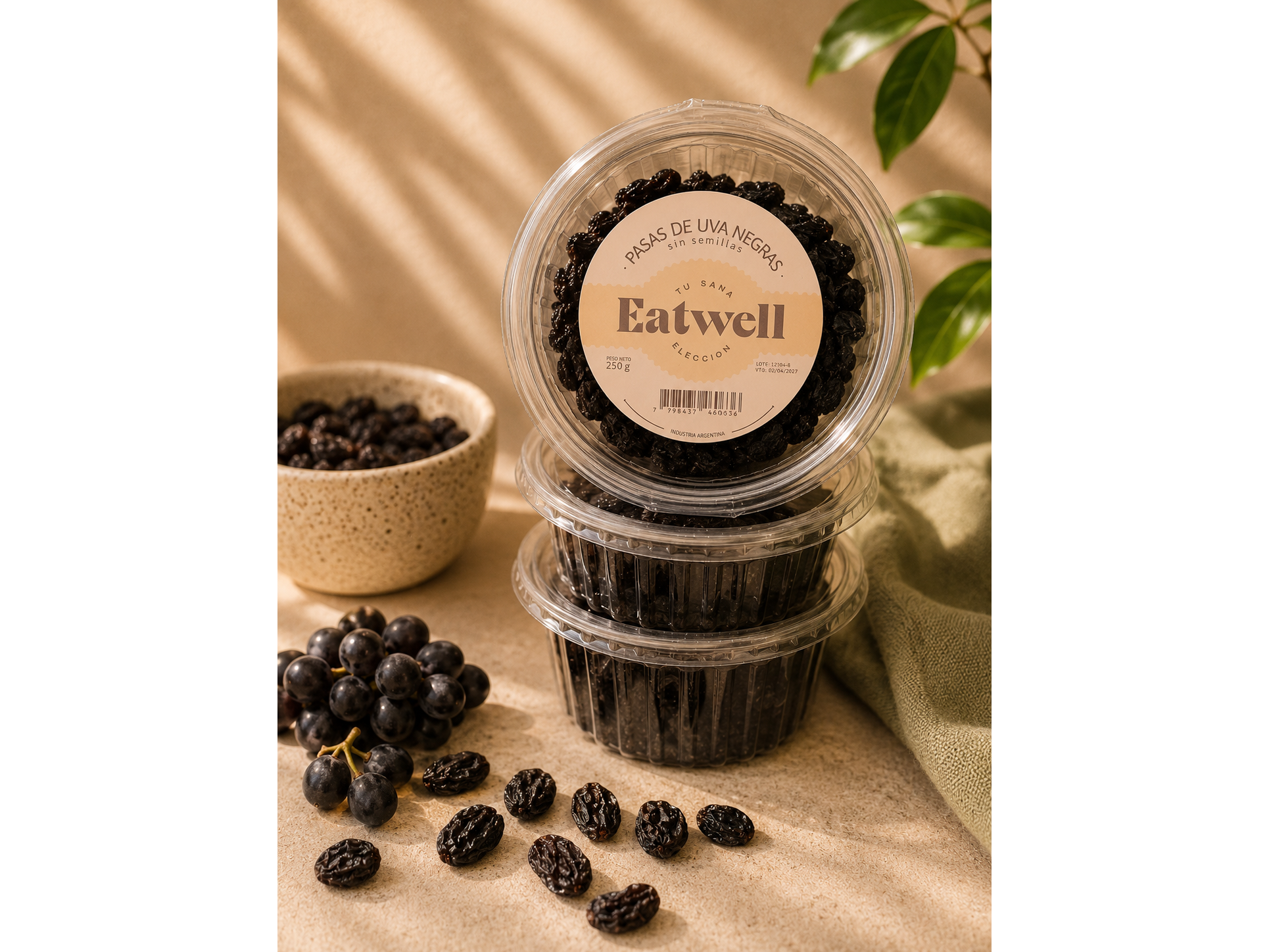 Pasas de uva negras EATWELL