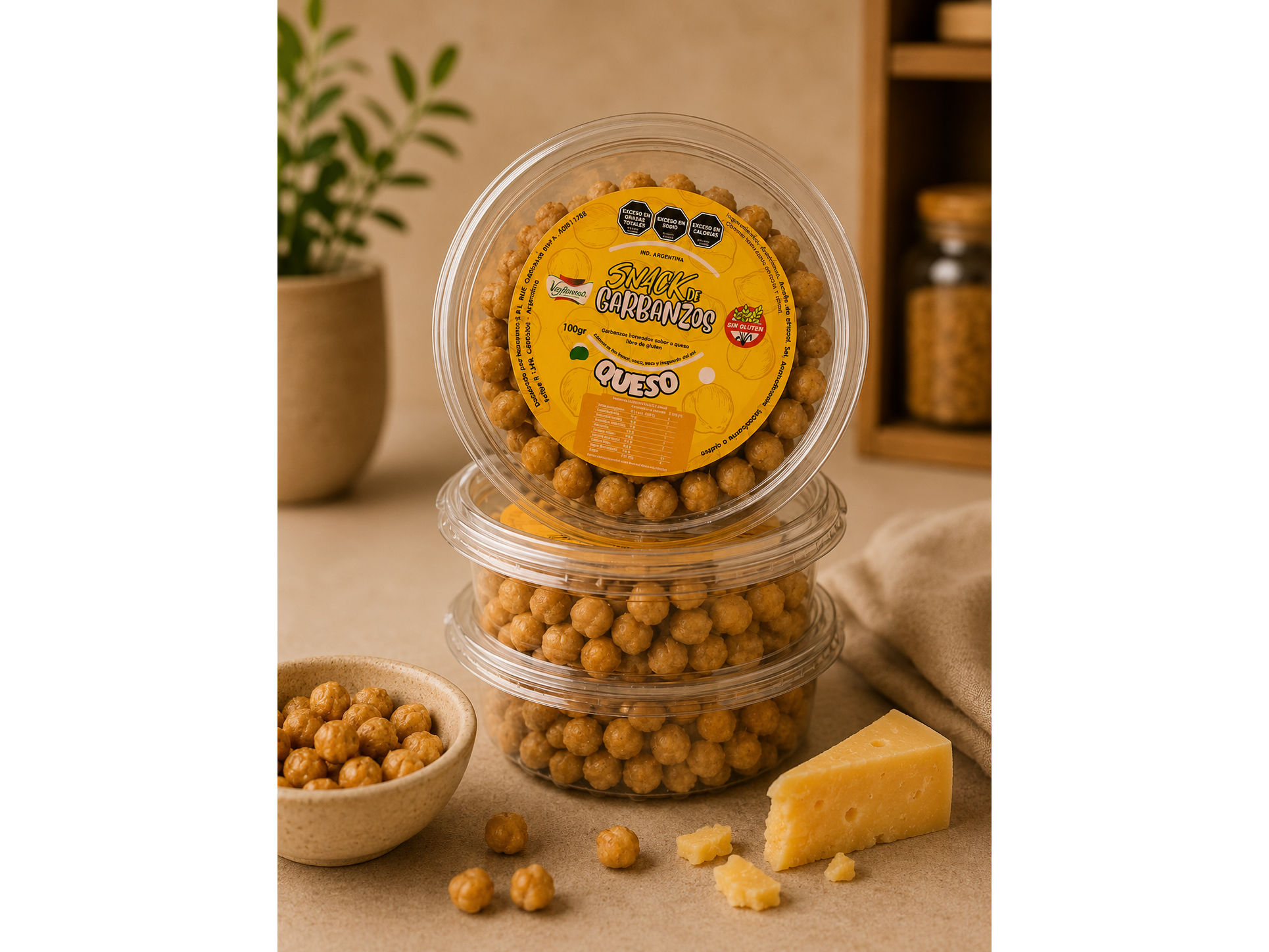 GARBANZOS FRITOS SABOR QUESO