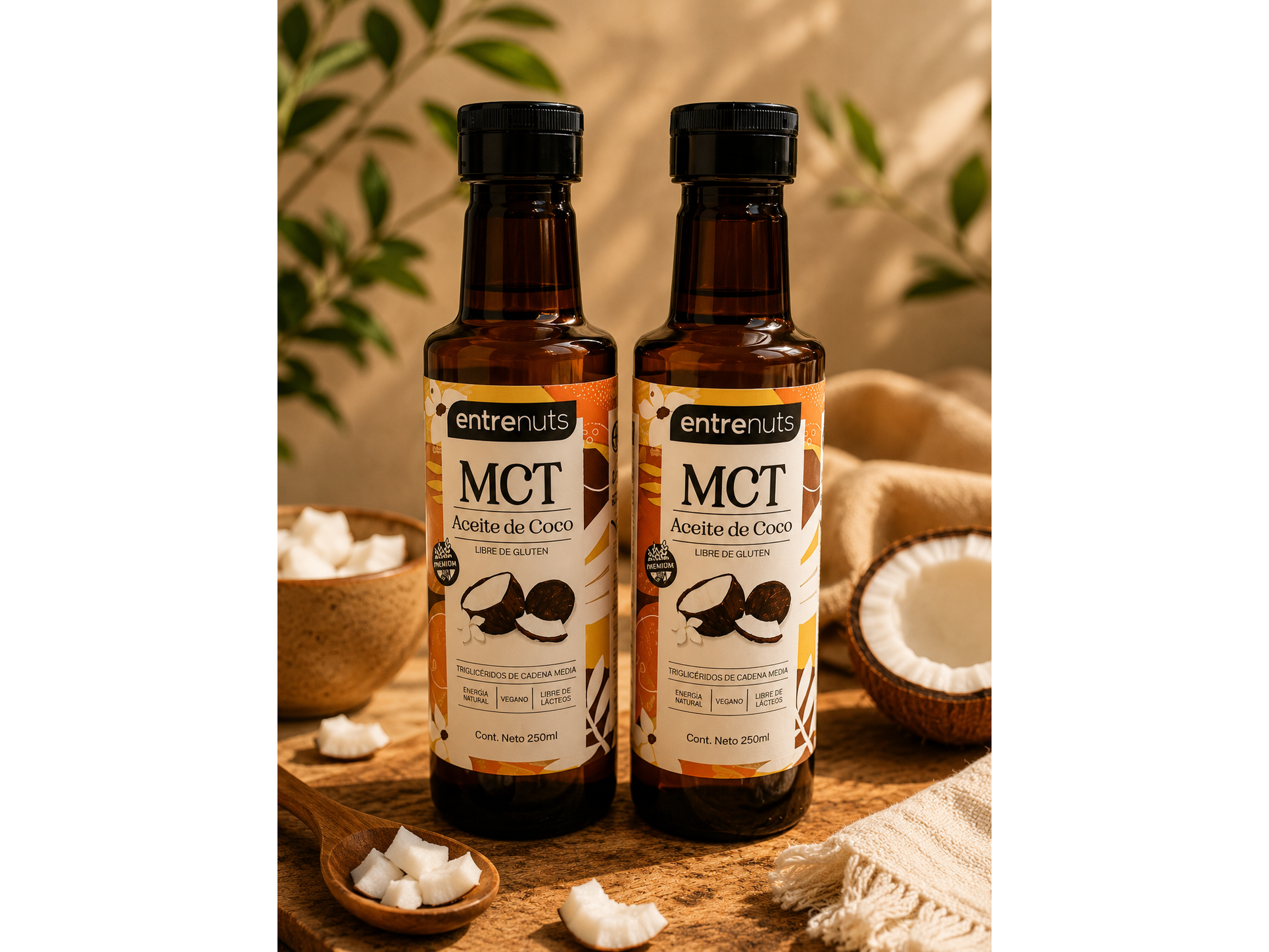 Aceite de coco MCT  Entrenuts