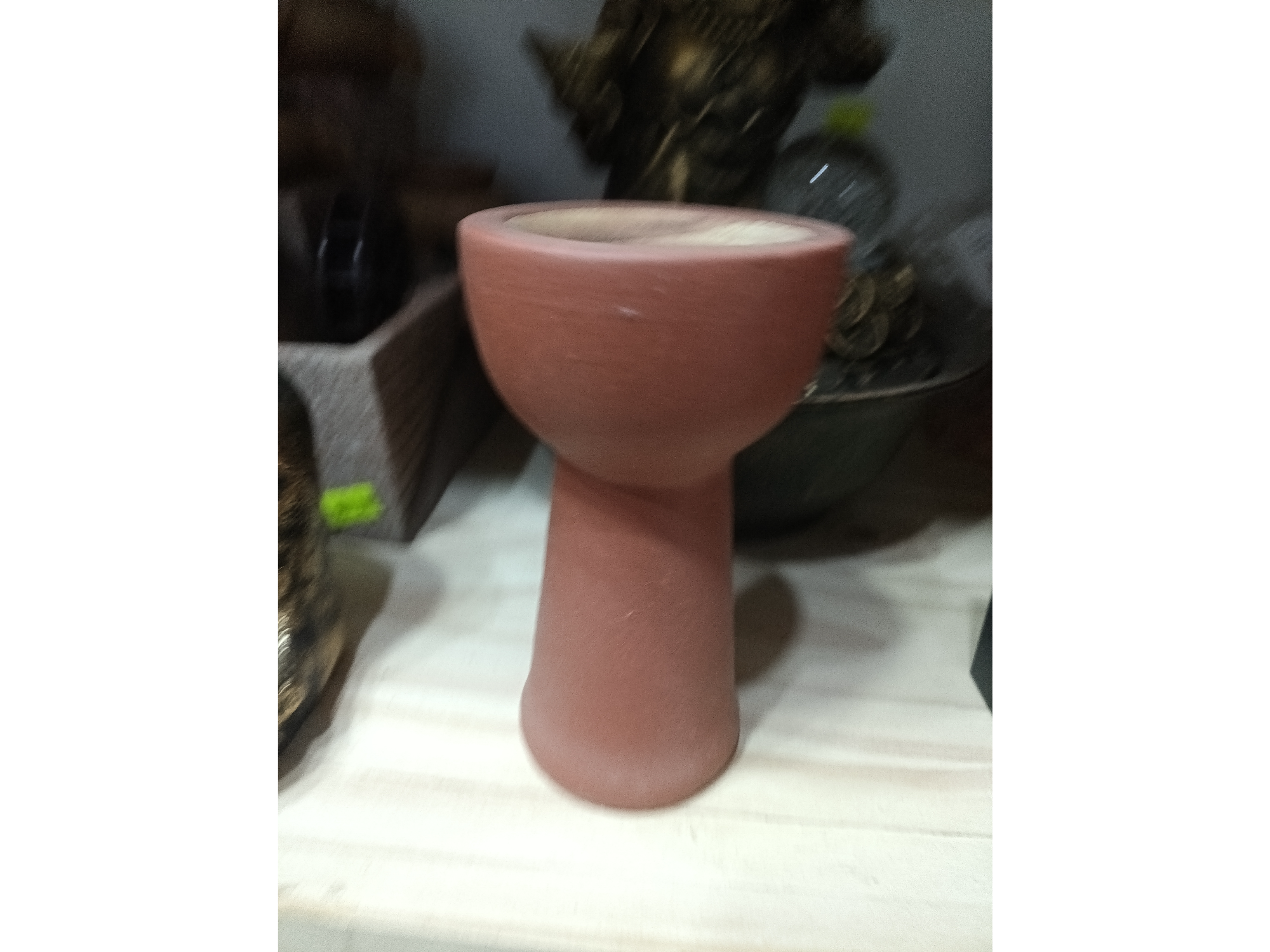Copalera ancestral de cerámica (o sahumador de barro artesanal)