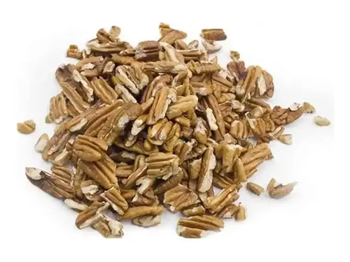 Nuez pecan partida