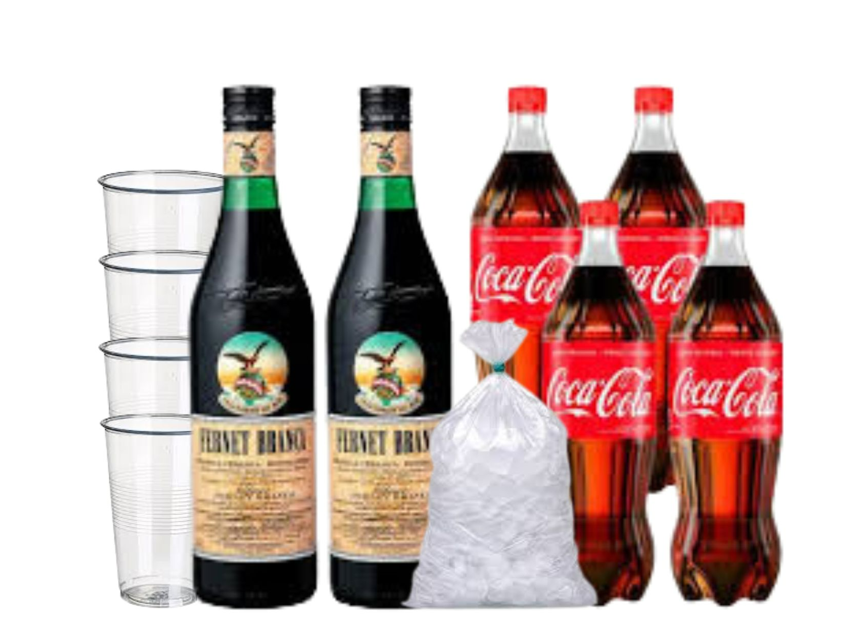 2 FERNET 750 CC + 4 COCA COLA 2.25 LT