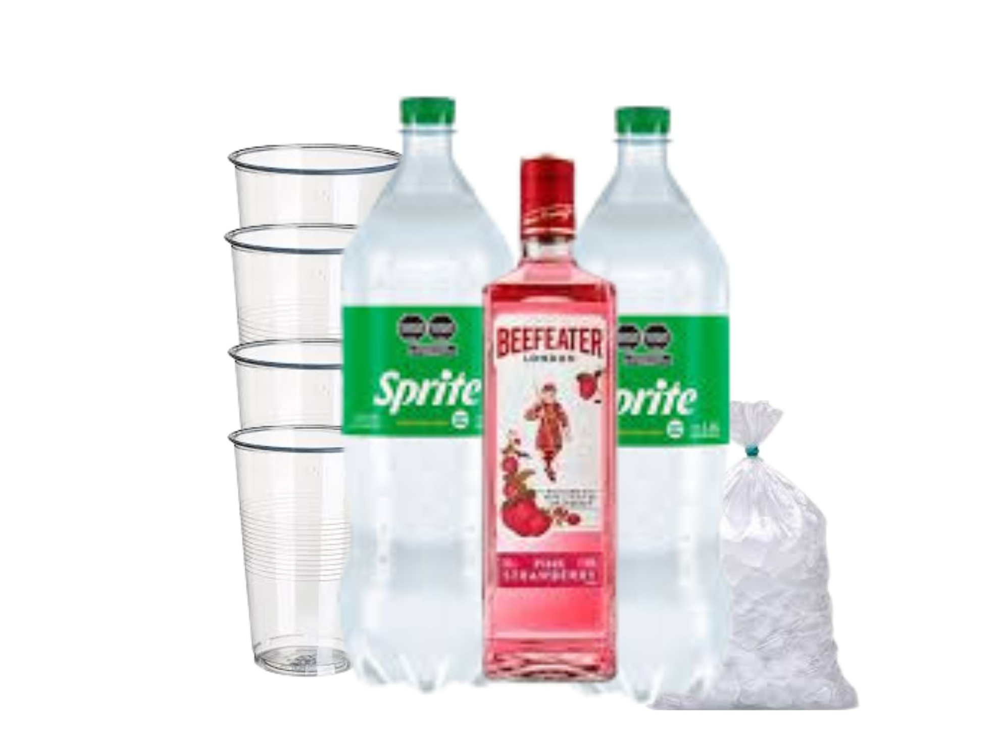 BEEFETER PINK + 2 SPRITE 2.25 lt