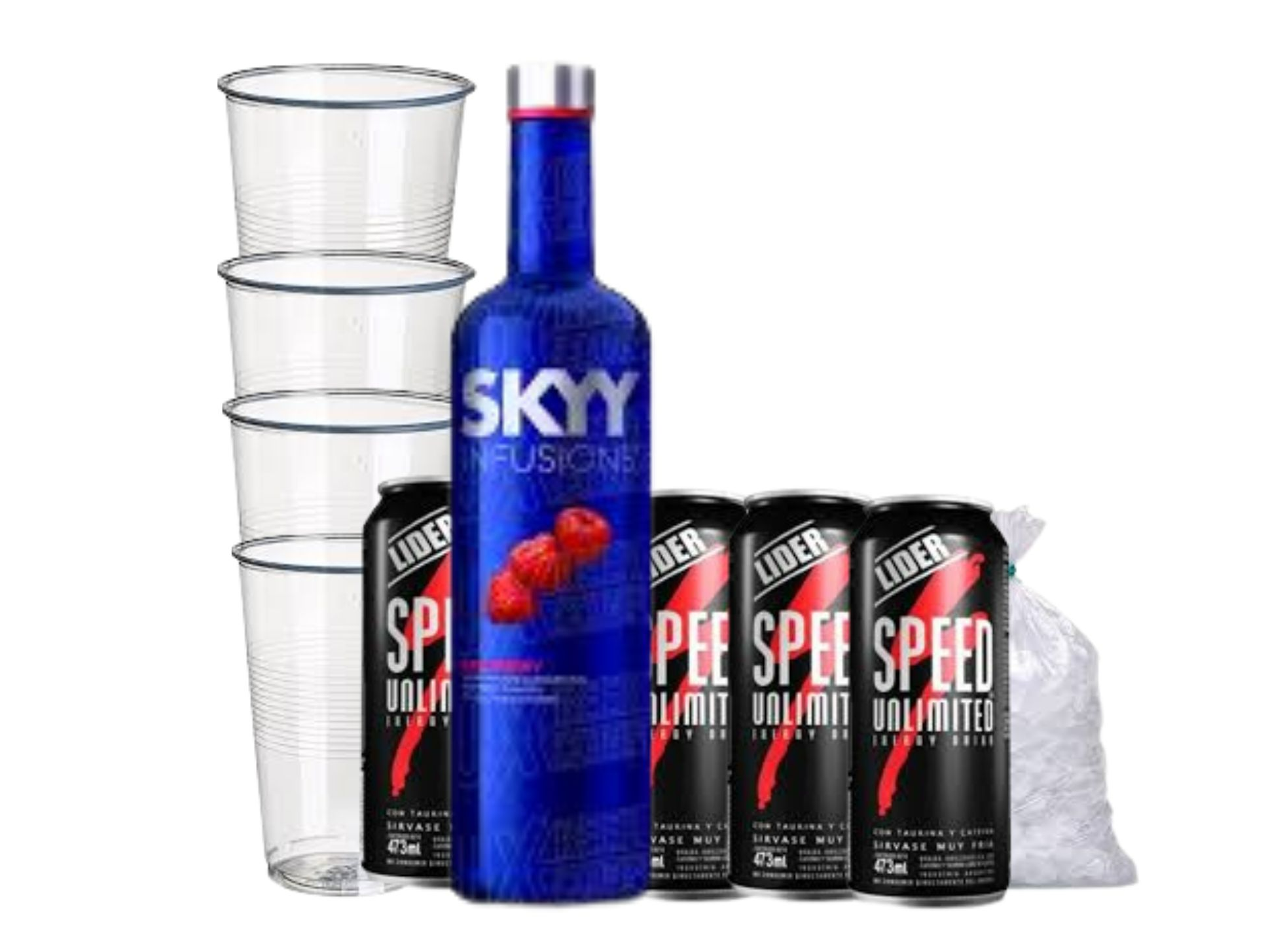 1 SKYY SABORIZADO + 4 SPEED 473 CC