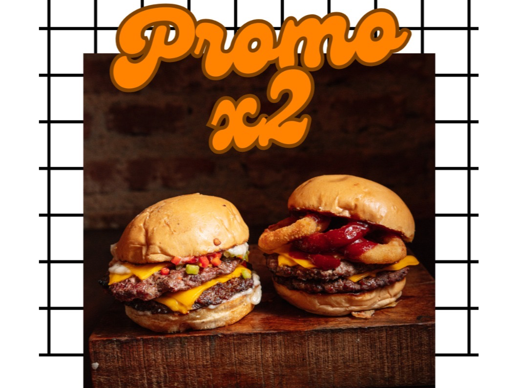 2 burgers a elección línea premium s/papas