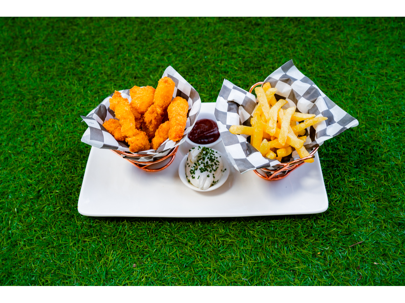 10 Camarón Crispy + Papas