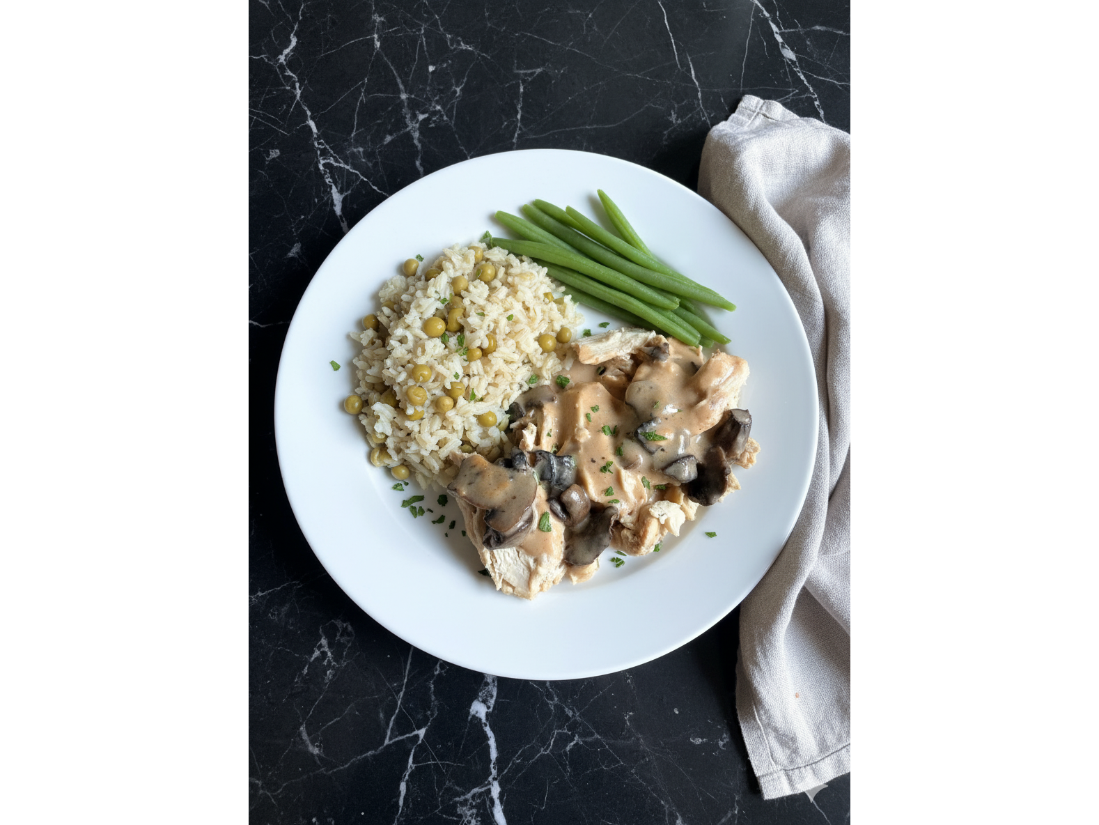 POLLO AL CHAMPIGÑON