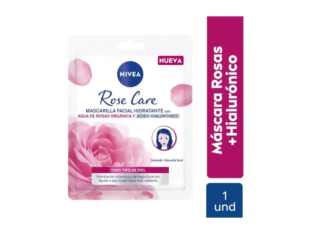 MASCARILLA FACIAL  HIDRATANTE ROSE CARE NIVEA