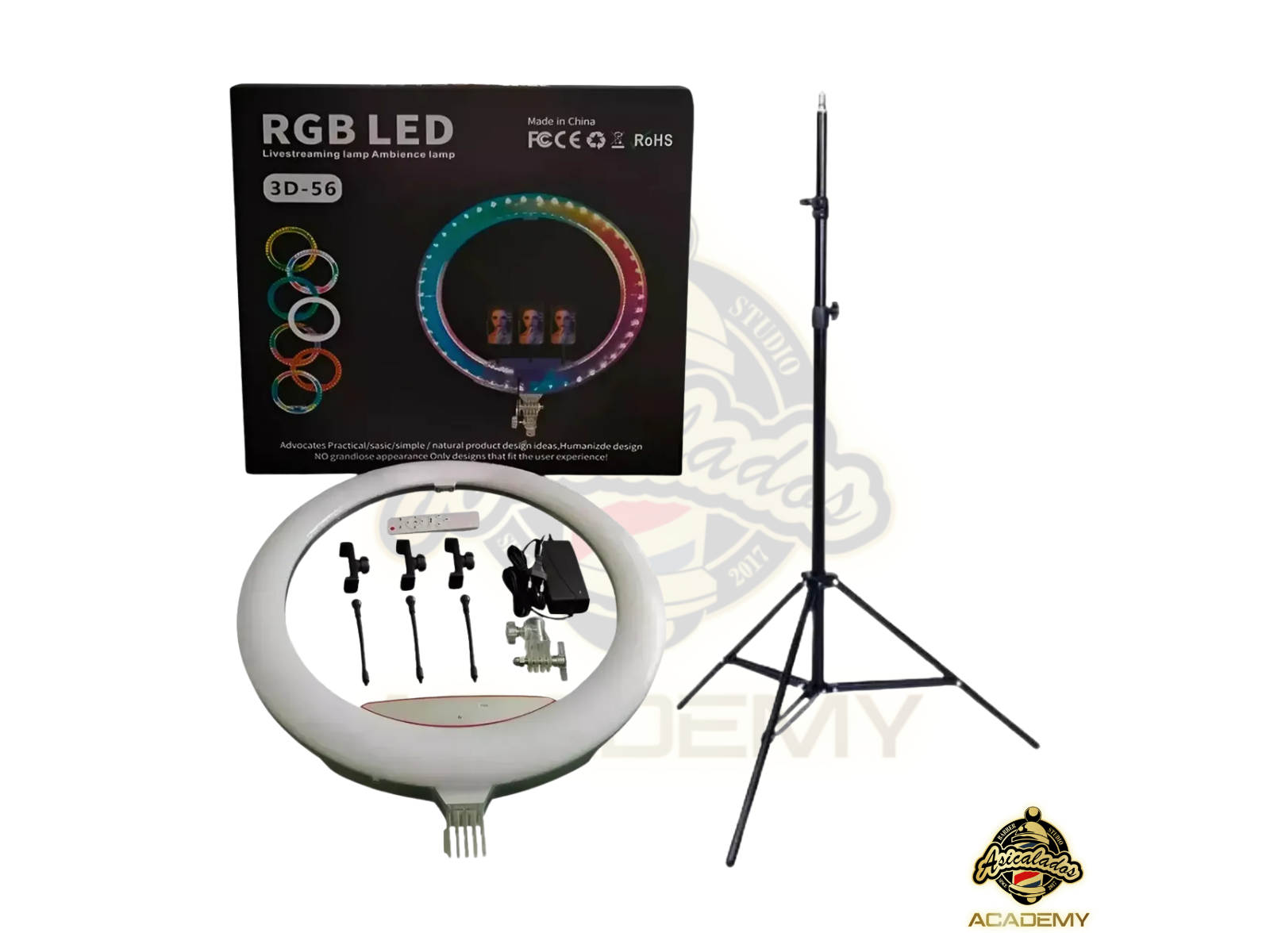 ARO LED 56CM RGB CALIDO/FRIO 220V