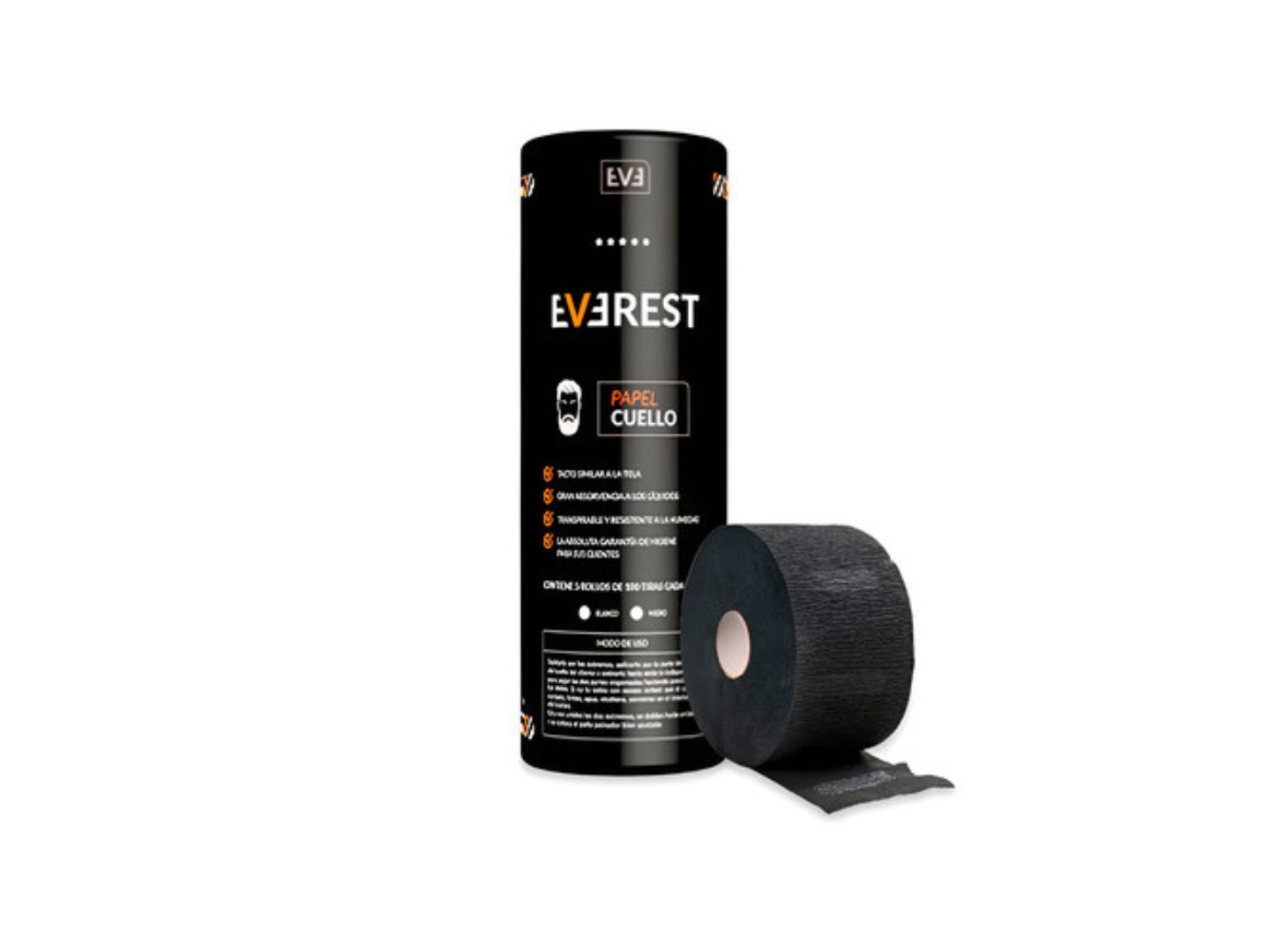 PAPEL DE CUELLO NEGRO EVEREST X TUBO
