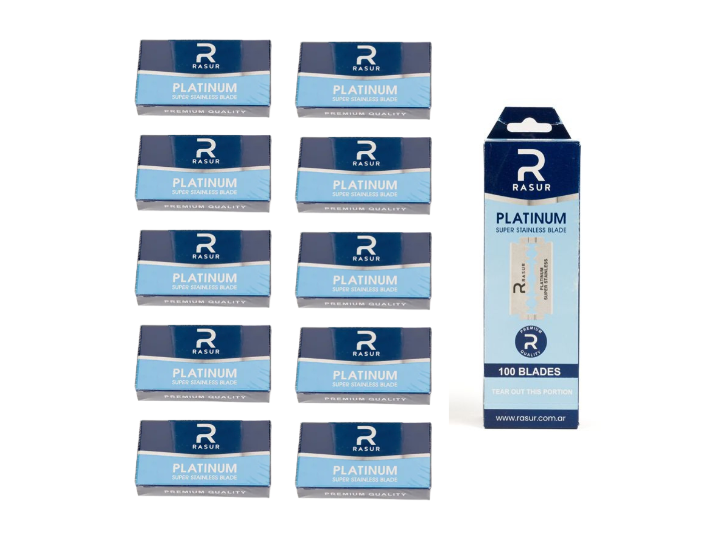 FILOS RASUR PLATINUM X 10 (CAJITAS)