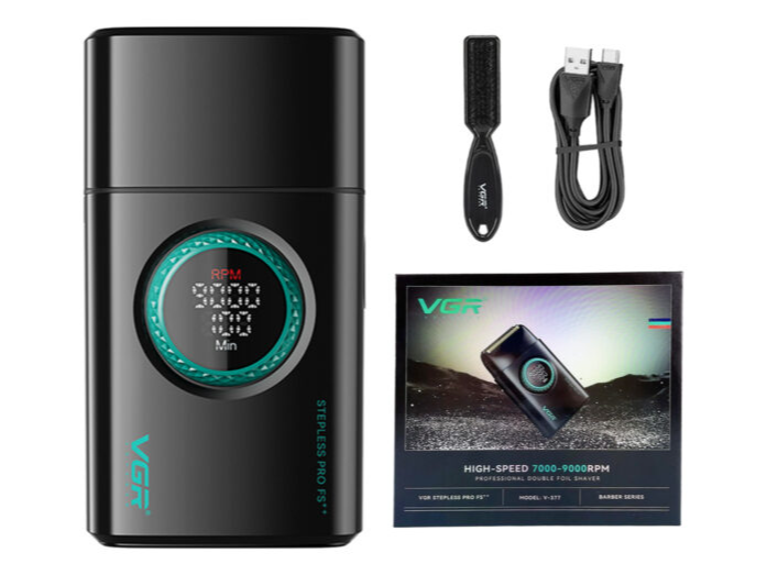 VGR V-377 BLACK SHAVER