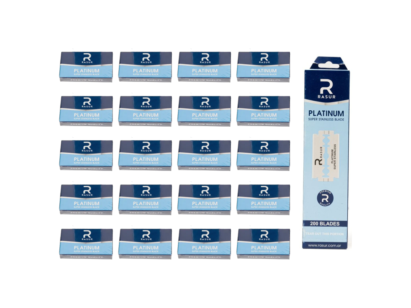 FILOS RASUR PLATINUM X 20 (CAJITAS)