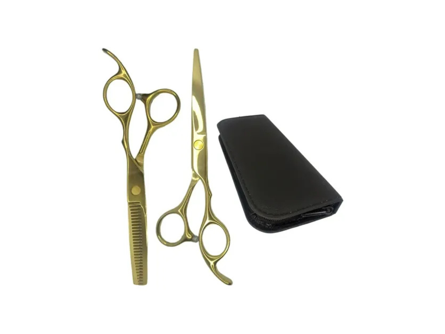 TIJERAS ESTUCHE X 2 DORADO