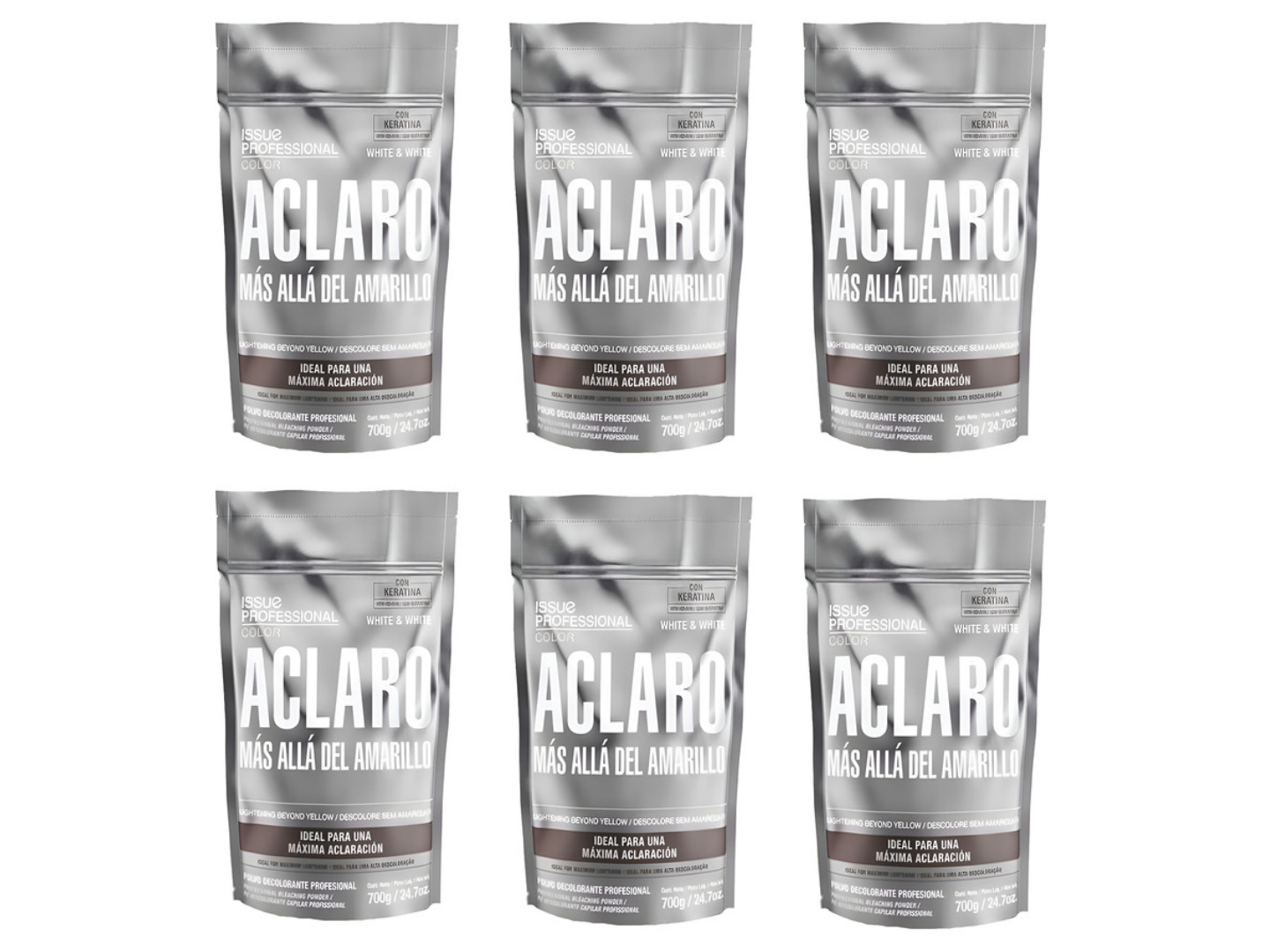 POLVO DECOLORANTE ISSUE X 6 UNIDADES