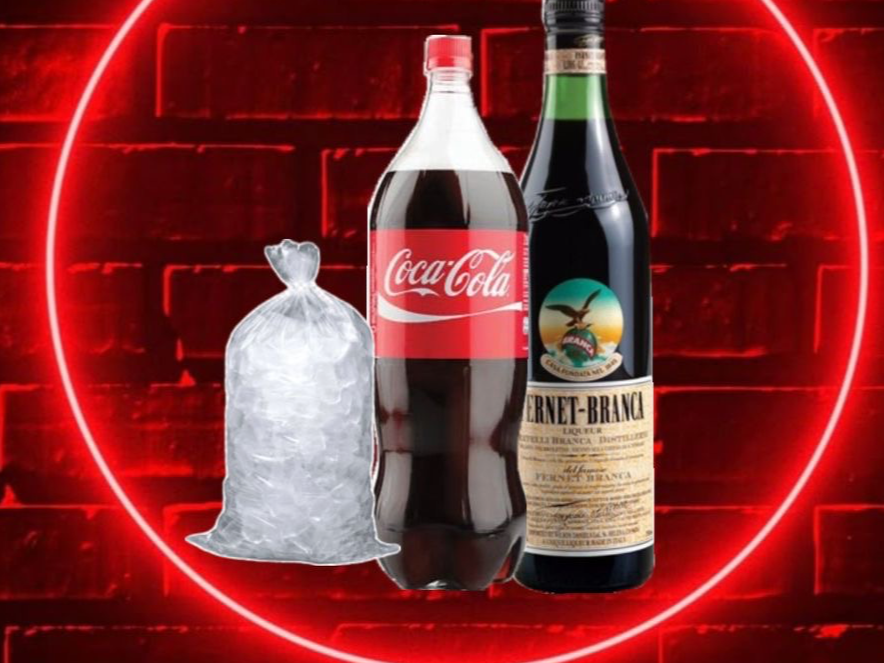 Fernet+ Coca 2,25 + hielo