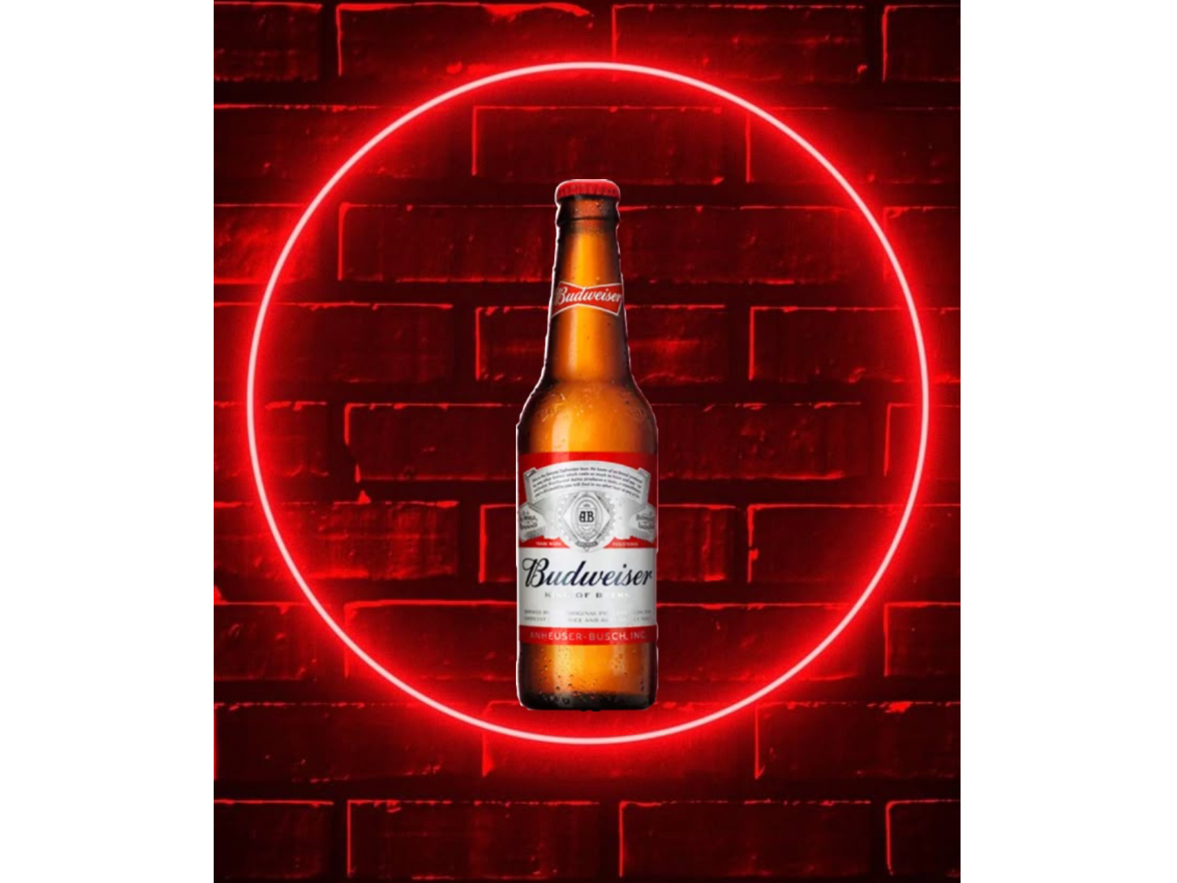 Botella budweiser 330