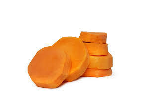 Bandeja de calabaza en rodajas