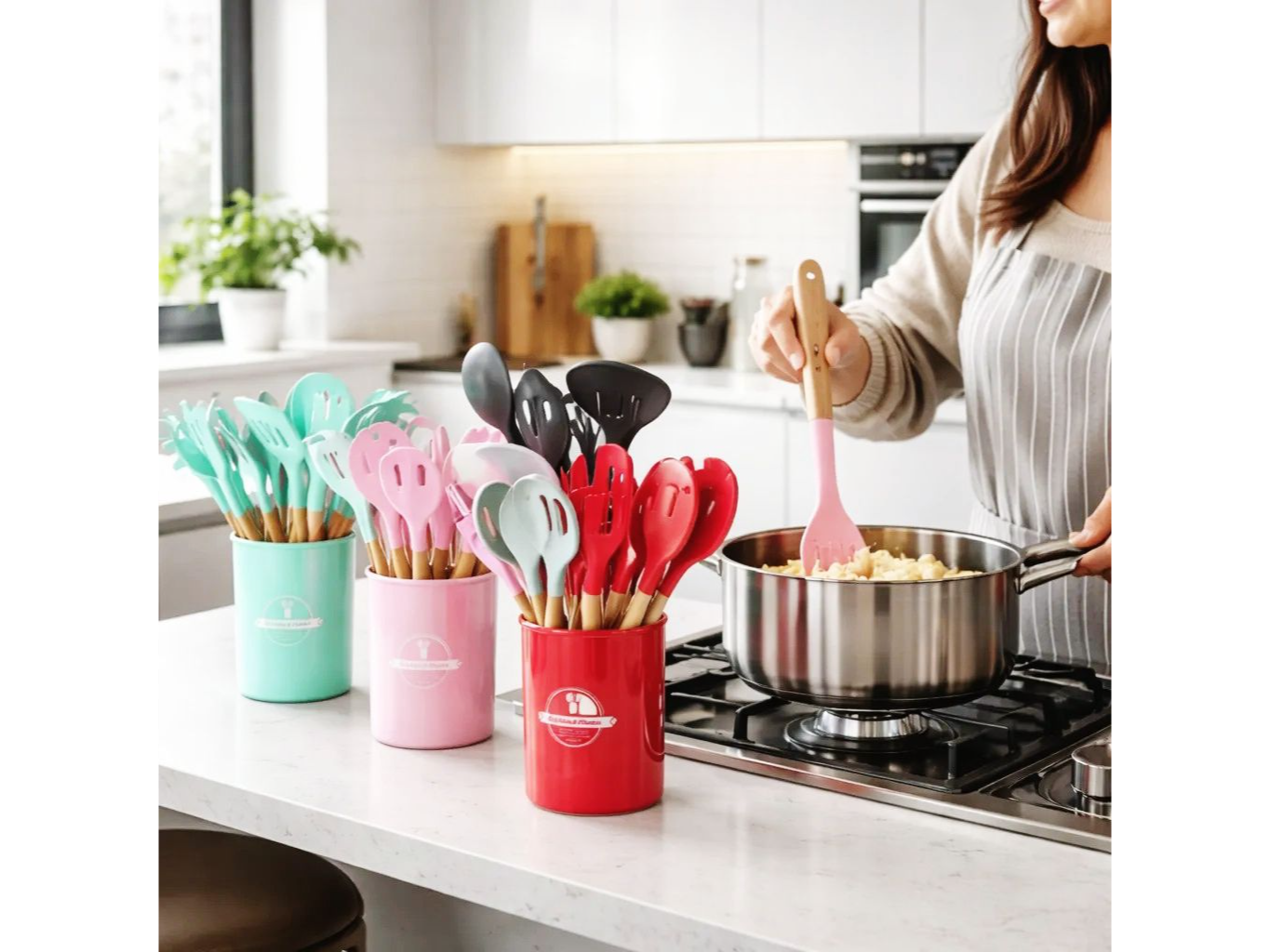set de 12 utensilios de cocina