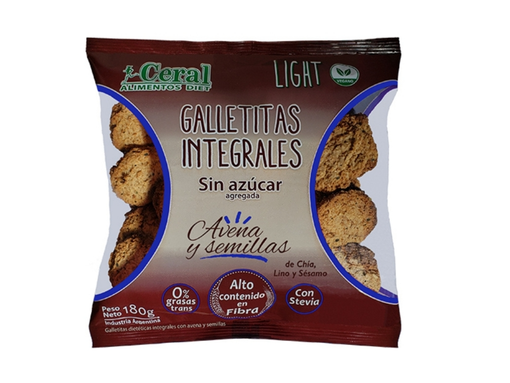 Galletas Integrales de Avena y Semillas