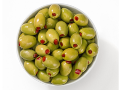 Balde de Aceitunas Verdes rellenas con Pimiento