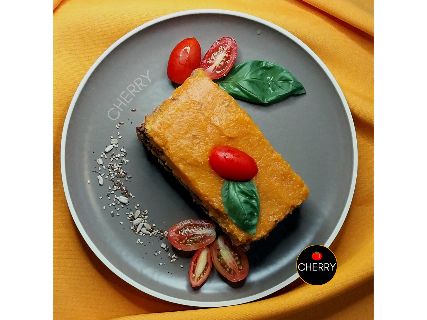 Pastel de carne bicolor